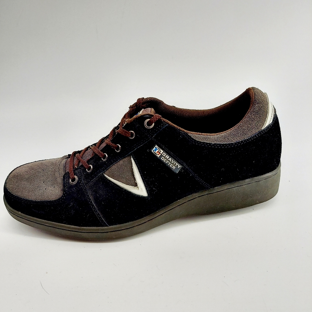 Gravity Defyer Black White Suede Sneakers 11.5 - Picture 6 of 14